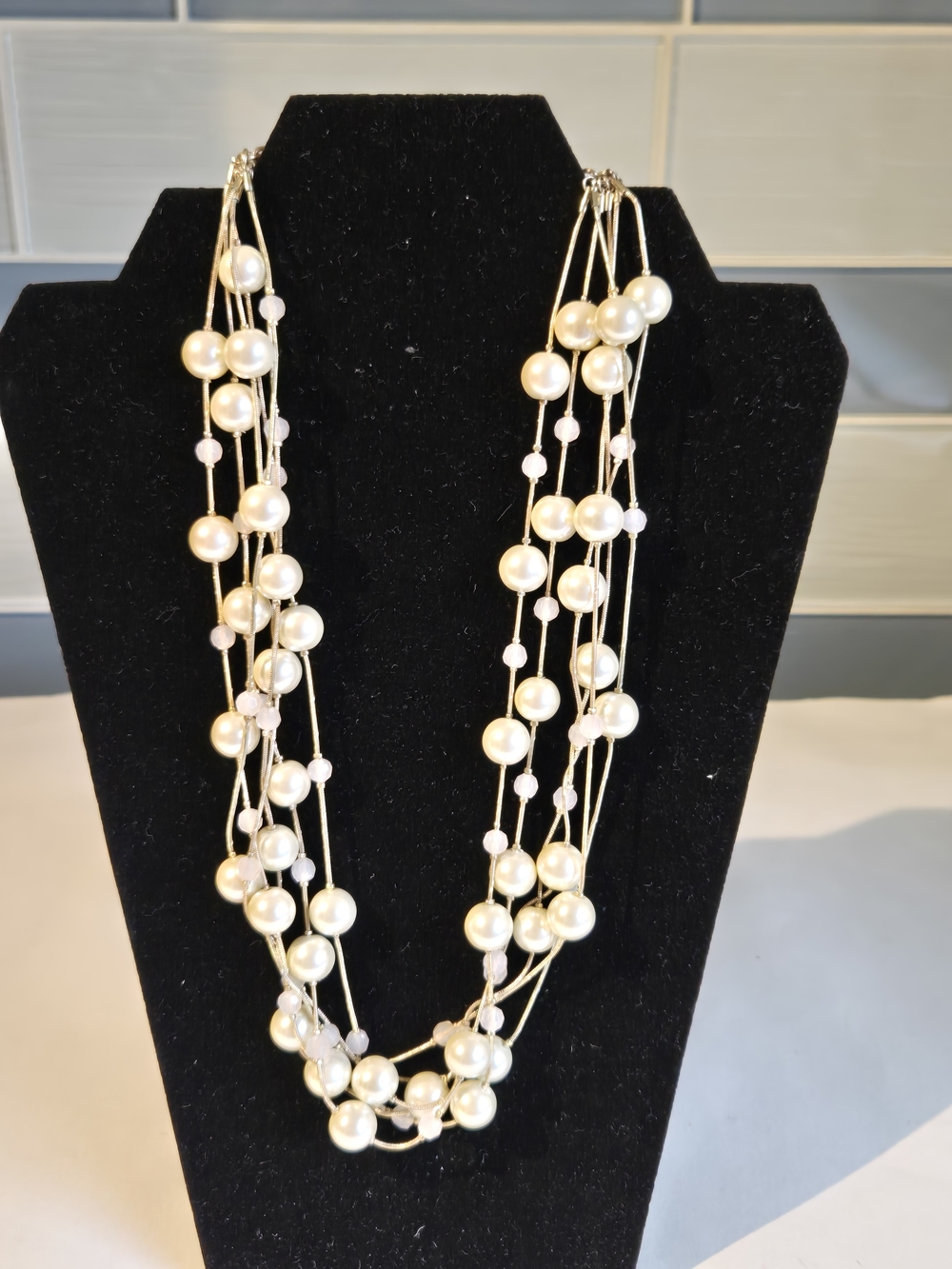 Multi-Strand White Pearl Necklace by Talbots